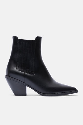 Sivri Burunlu Western Bot | Nora - Siyah