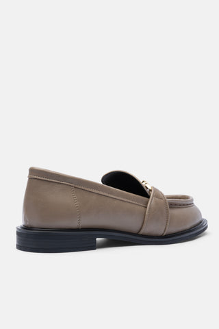 Gold Zincir Detaylı Loafer | Sutton - Vizon