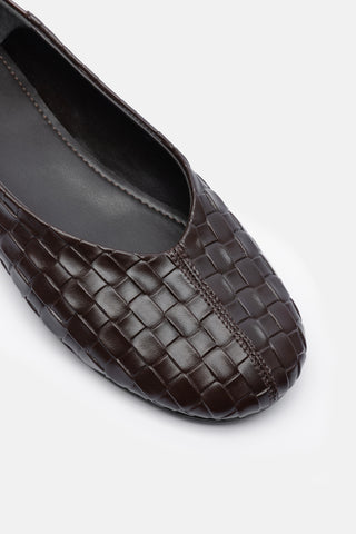 Örgü Desenli Kadın Babet | Guja - Kahverengi