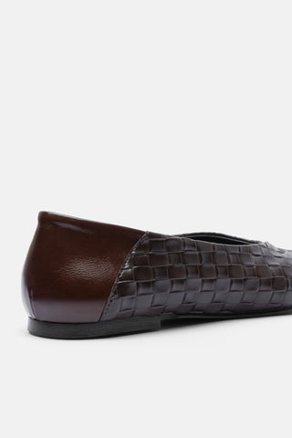 Örgü Desenli Kadın Babet | Guja - Kahverengi