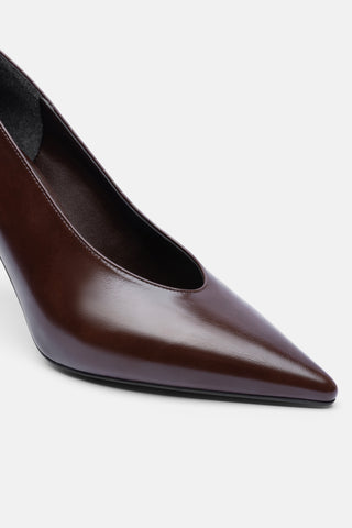 Sivri Burun İnce Topuklu Kadın Ayakkabı | Ankai - Kahverengi