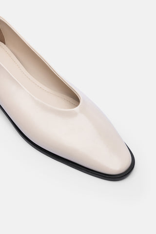 Yuvarlak Burunlu Kadın Babet Ayakkabı | Maris - Bej