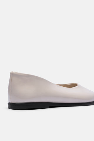 Yuvarlak Burunlu Kadın Babet Ayakkabı | Maris - Bej