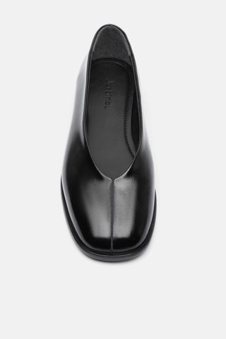 Küt Burunlu Kadın Babet Ayakkabı | Viona - Siyah