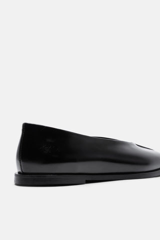 Küt Burunlu Kadın Babet Ayakkabı | Viona - Siyah