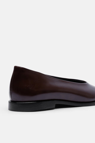 Küt Burunlu Kadın Babet Ayakkabı | Alora - Kahverengi