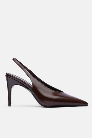Sivri Burun İnce Topuklu Kadın Ayakkabı | Nasila - Kahverengi