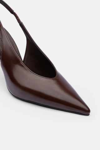 Sivri Burun İnce Topuklu Kadın Ayakkabı | Nasila - Kahverengi