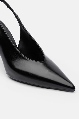 Sivri Burun İnce Topuklu Kadın Ayakkabı | Nasila - Siyah