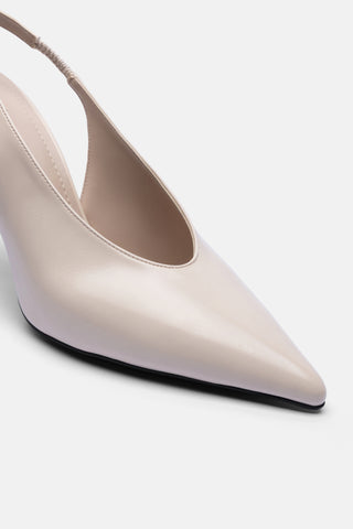 Sivri Burun İnce Topuklu Kadın Ayakkabı | Nasila - Bej