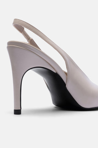 Sivri Burun İnce Topuklu Kadın Ayakkabı | Nasila - Bej
