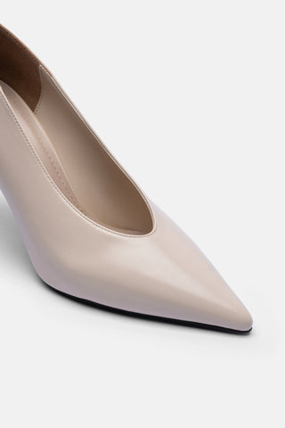 Sivri Burun İnce Topuklu Kadın Ayakkabı | Ankai - Bej