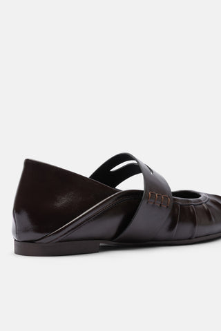 Büzgülü Kadın Babet | Elenor - Kahverengi