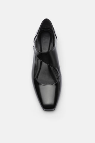 Çapraz Bantlı Kadın Babet | Mote - Siyah