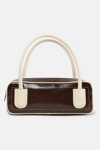 Minimal Baget Çanta | Retro - Kahverengi
