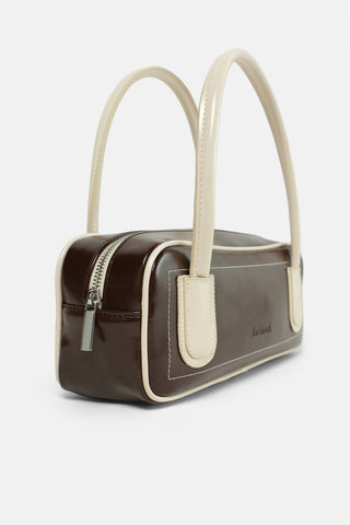 Minimal Baget Çanta | Retro - Kahverengi