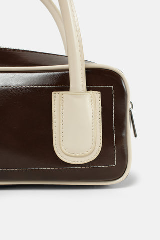 Minimal Baget Çanta | Retro - Kahverengi