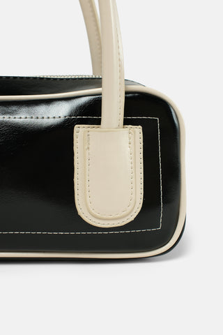 Minimal Baget Çanta | Retro - Siyah