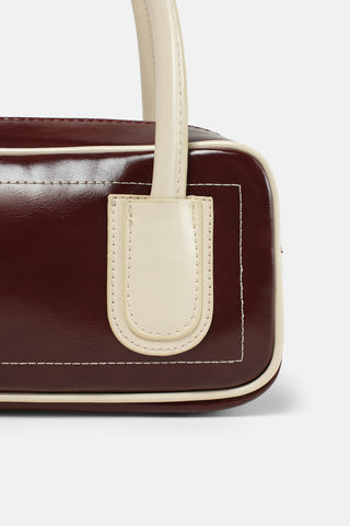 Minimal Baget Çanta | Retro - Bordo