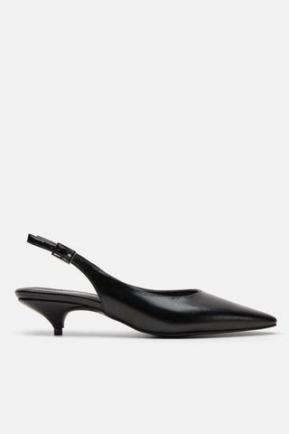 Slingback Topuklu Kadın Ayakkabı | Nimaya - Siyah