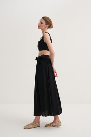 Pamuklu Bralet - Siyah