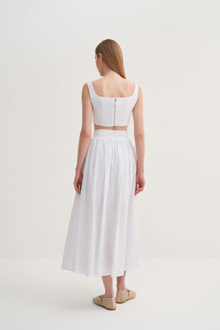 Pamuklu Bralet - Beyaz
