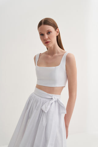 Pamuklu Bralet - Beyaz