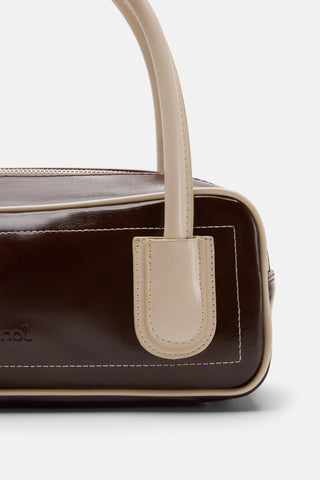 Minimal Baget Çanta | Retro - Kahverengi