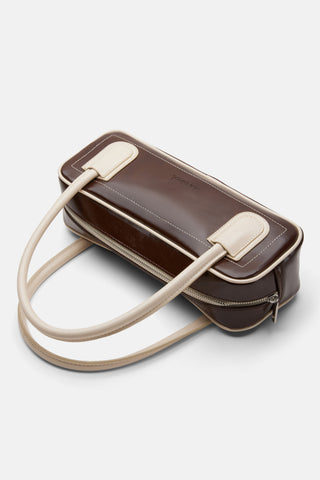 Minimal Baget Çanta | Retro - Kahverengi