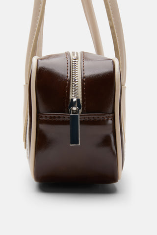 Minimal Baget Çanta | Retro - Kahverengi