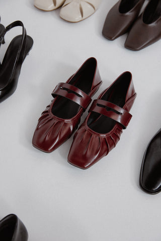 Büzgülü Kadın Babet | Elenor - Bordo