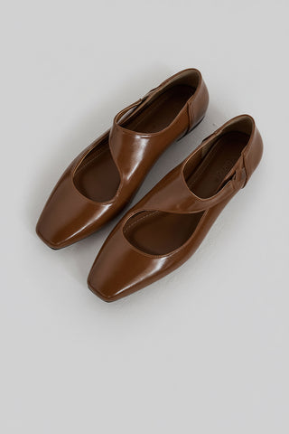 Çapraz Bantlı Kadın Babet | Mote - Taba