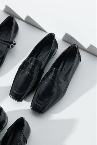 Küt Burun Kadın Babet | Delina - Siyah