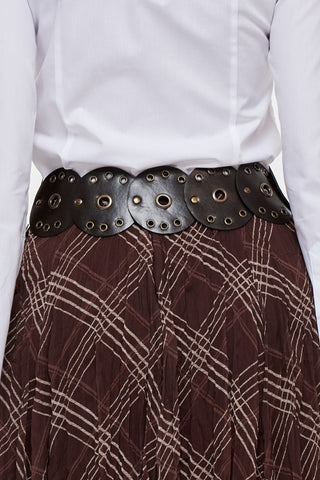 Halkalı Suni Deri Kemer